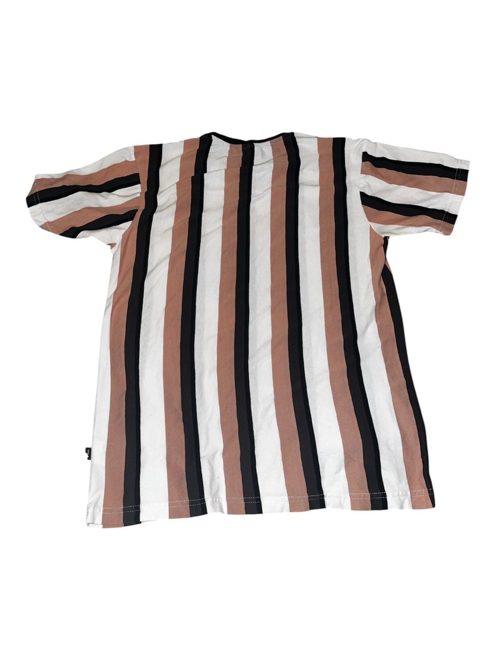 VARIOUS ARTISTS Striped Crew Neck T-Shirt - Picture 2 of 3